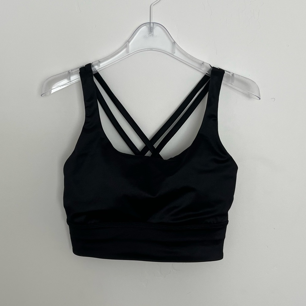 Lululemon Energy Longline Bra Medium Support Stain Shine